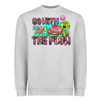 Heather Grey go with the flow Heavyweight Sweatshirt - AdoDesignShop