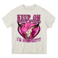 Cream keep on talking yourself im not pretty Heavy Core Tee - texasbilliewilder