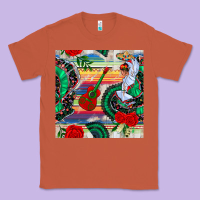 Flamenco Dancer Seamless Pattern Classic Tee Designed By Bundleandbundleshop