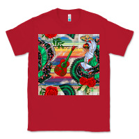 Red flamenco dancer seamless pattern Classic Tee - BundleAndBundleShop