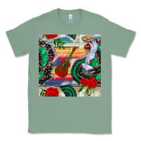 Sage flamenco dancer seamless pattern Classic Tee - BundleAndBundleShop