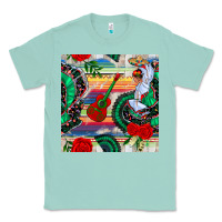 Seafoam flamenco dancer seamless pattern Classic Tee - BundleAndBundleShop