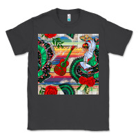 Smoke flamenco dancer seamless pattern Classic Tee - BundleAndBundleShop