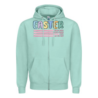 Seafoam easter  Bunny Kısses Zipper Hoodie - MaliasSmallBusiness