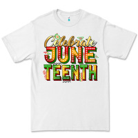 White celebrate juneteenth Premium Tee - Zillion Design Studio