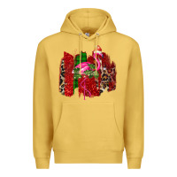 Antique Gold christmas flamingo Premium Hoodie - Bettercallsaul