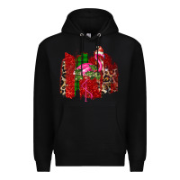 Black christmas flamingo Premium Hoodie - Bettercallsaul