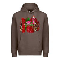 Coffee christmas flamingo Premium Hoodie - Bettercallsaul