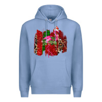 Colony Blue christmas flamingo Premium Hoodie - Bettercallsaul