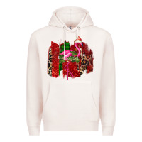 Pale Pink christmas flamingo Premium Hoodie - Bettercallsaul