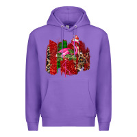 Purple christmas flamingo Premium Hoodie - Bettercallsaul