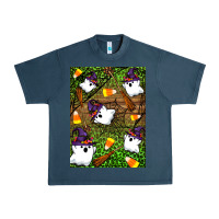Midnight Navy Halloween ghost Urban Heavy Tee - Artiststas