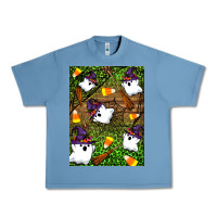 Pebble Blue Halloween ghost Urban Heavy Tee - Artiststas