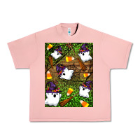 Salmon Halloween ghost Urban Heavy Tee - Artiststas