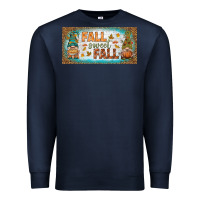 Navy fall sweet fall license plate Premium Sweatshirt - BundleAndBundleShop