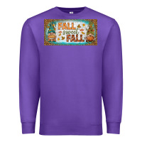 Purple fall sweet fall license plate Premium Sweatshirt - BundleAndBundleShop