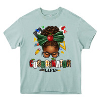 Arona educational coordinator life afro messy bun Heavy Core Tee - texasbilliewilder