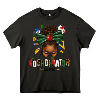 Asphalt educational coordinator life afro messy bun Heavy Core Tee - texasbilliewilder