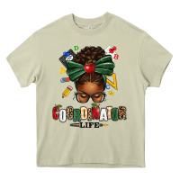 Mossy educational coordinator life afro messy bun Heavy Core Tee - texasbilliewilder