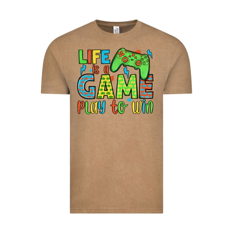 Life Is A Game Play To Win Vintage Tee by JahusDesignShop | Teevron