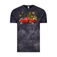 Cloud Black Christmas truck Vintage Tee - AdoDesignShop