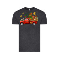Vintage Black Christmas truck Vintage Tee - AdoDesignShop