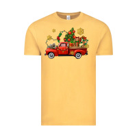 Vintage Mustard Christmas truck Vintage Tee - AdoDesignShop