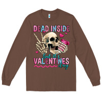 Chestnut dead inside but it's valentines day Long Sleeve Tee - Jasminsmagicworld