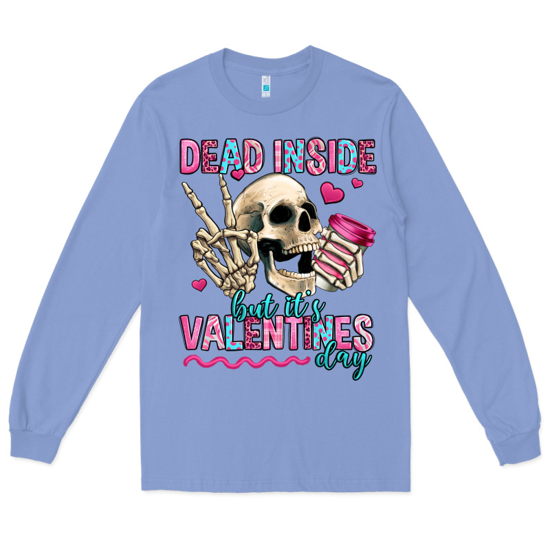 Dead Inside But It's Valentines Day Long Sleeve Tee by Jasminsmagicworld | Teevron