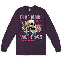 Plum dead inside but it's valentines day Long Sleeve Tee - Jasminsmagicworld
