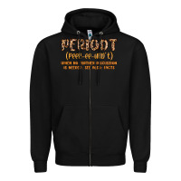 Black periodt definition Zipper Hoodie - MaliasSmallBusiness