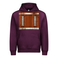 Mauve Wine distressed american football pattern Urban Hoodie - TumblerDesignByShophia