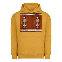 Pigment Peanut Butter distressed american football pattern Urban Hoodie - TumblerDesignByShophia