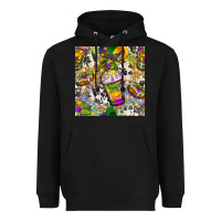 Black Mardi Gras coffee cups and donut with cowhide Heavyweight Hoodie - BundleAndBundleShop