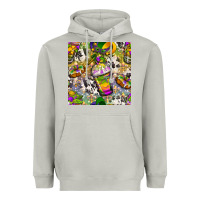 Moon Dust Mardi Gras coffee cups and donut with cowhide Heavyweight Hoodie - BundleAndBundleShop