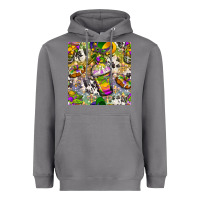 Storm Mardi Gras coffee cups and donut with cowhide Heavyweight Hoodie - BundleAndBundleShop
