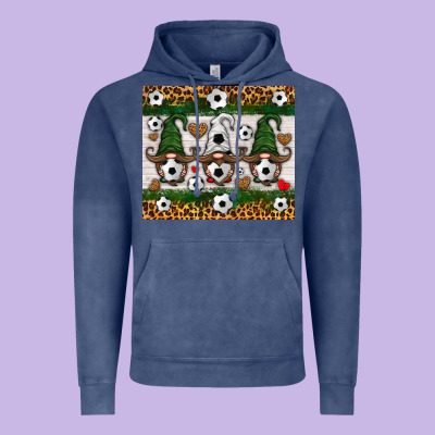 Soccer Gnome Vintage Hoodie Designed By Hra Design Shop
