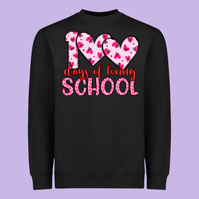 100 Days Of Loving School Heavyweight Sweatshirt Designed By Artiststas