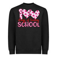 Black 100 days of loving school Heavyweight Sweatshirt - Artiststas