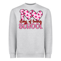 Heather Grey 100 days of loving school Heavyweight Sweatshirt - Artiststas