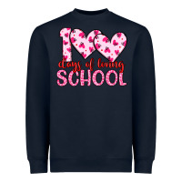 Navy 100 days of loving school Heavyweight Sweatshirt - Artiststas