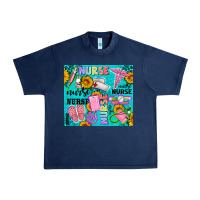 Navy western nurse Urban Heavy Tee - AdoDesignShop