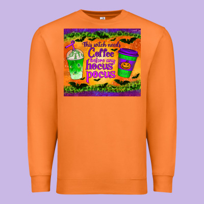 This Witch Needs Coffee Before Any Hocus Pocus Tumbler Premium Sweatshirt Designed By Bundleandbundleshop