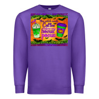 Purple this witch needs coffee before any hocus pocus tumbler Premium Sweatshirt - BundleAndBundleShop