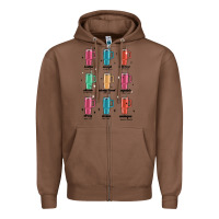 Chestnut coffee thermos Zipper Hoodie - MaliasSmallBusiness