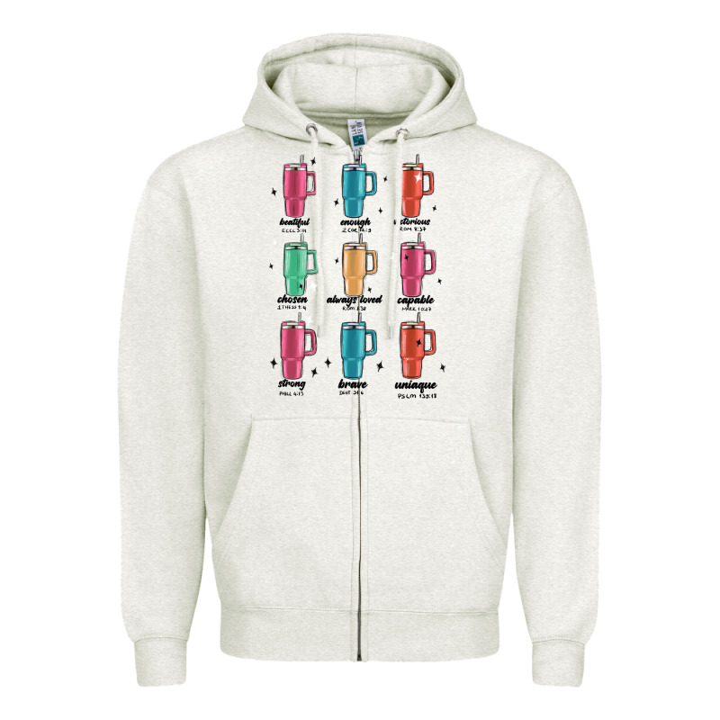Coffee Thermos Zipper Hoodie by MaliasSmallBusiness | Teevron