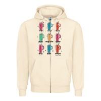 Sandshell coffee thermos Zipper Hoodie - MaliasSmallBusiness