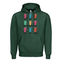 Sports Green coffee thermos Zipper Hoodie - MaliasSmallBusiness