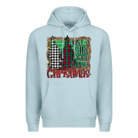 Blue Mist Womens Just a Girl Who Loves Christmas Funny Premium Hoodie - Bettercallsaul