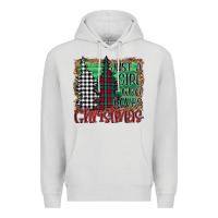 Womens Just A Girl Who Loves Christmas Funny Premium Hoodie | Teevron